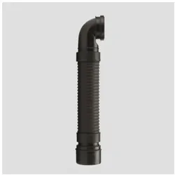 Sanit WC-Anschlussrohr 58938000000 flexibel, schwarz, DN 90/100