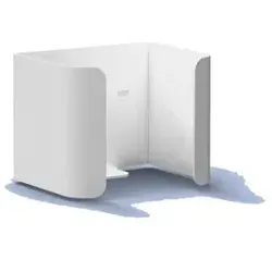 MediQo-line Ersatzrollenhalter Aluminium weiß 1 Rolle für eine Standard Toilettenpapierrolle