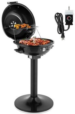 1600W Portable Double Layer Electric BBQ Grill With Stand