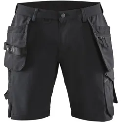 Stretch Handwerker-Shorts "1520" - C46 - schwarz/dunkelgrau