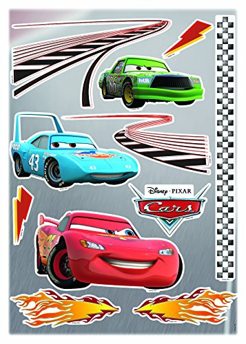 Komar Deco-Sticker Cars Muurtattoo met Auto's en Racewagens, Multicolour, 50 x 70 cm