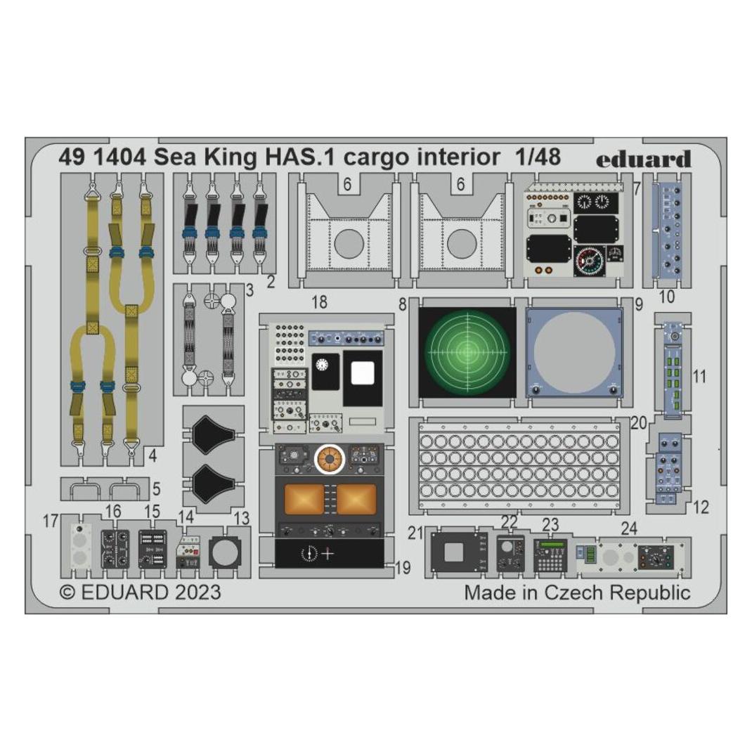 Eduard Sea King HAS.1 cargo interior 1/48 (491404)