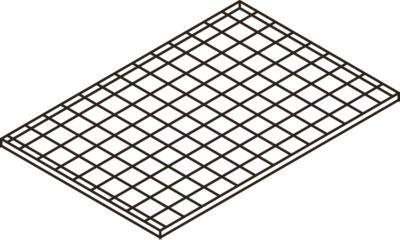 Gitterrost-Ebene, 1300 x 800 mm