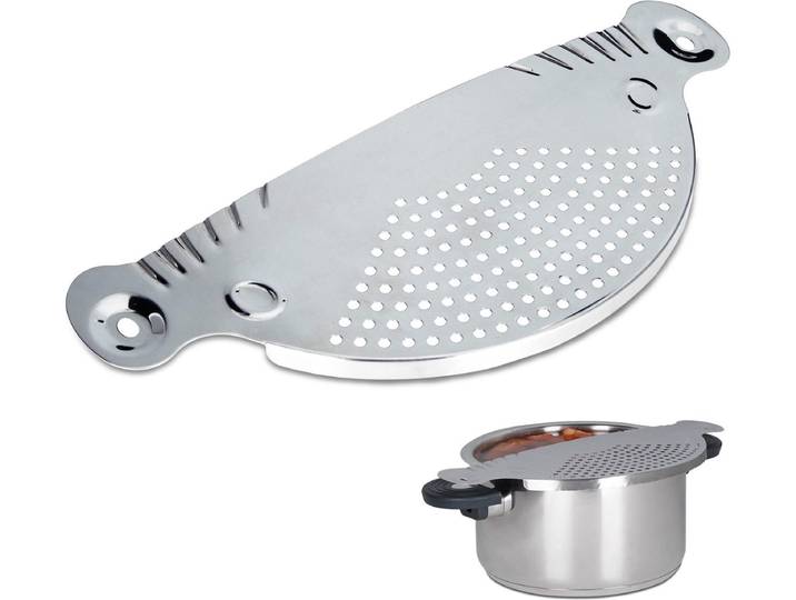 Go Go Gadget - RVS Afgiethulp - Vaatwasmachinebestendig - 26cm - Met Handvatten
