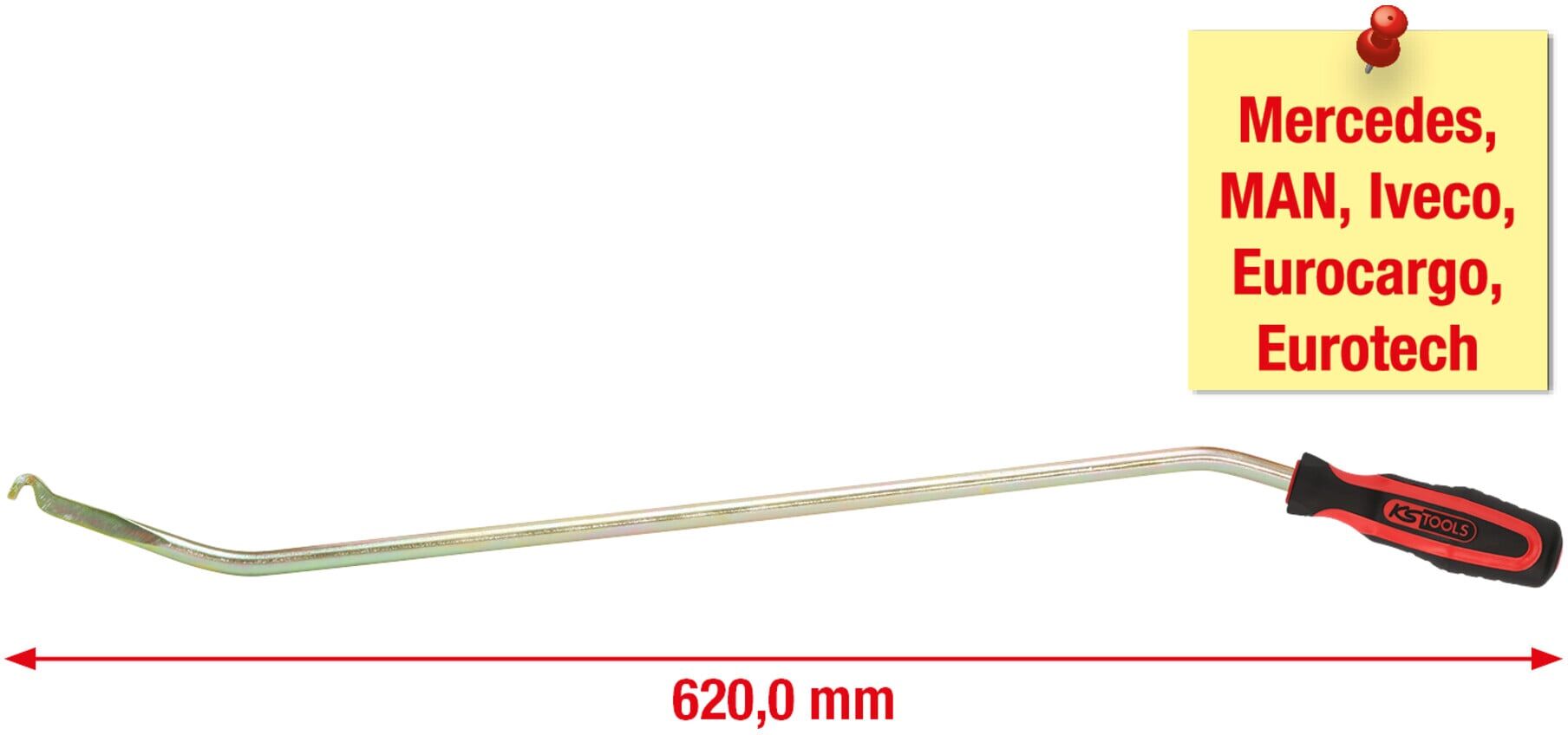 KS Tools Bremsfederhebel für LKW, 620 mm (450.0311)