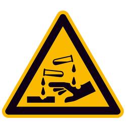 SAFETYMARKING Warnschild Ätzende Stoffe Aluminium 315 mm ISO 7010 1 St. 11.A8120