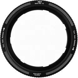 H&Y REVORING 67-82mm Black Mist 1/2 Filter (82 mm, Black Mist Filter), Objektivfilter, Schwarz