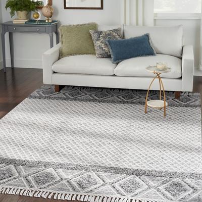 New Concept Washables Flat Woven Boho Geometric Moroccan Area Rug