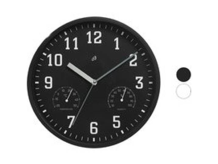 AURIOL® Horloge murale avec thermomètre et hygromètre