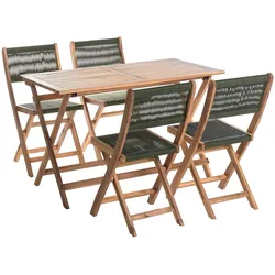 GARTENMÖBEL-SET 4-Sitzer Grün Prossedi
