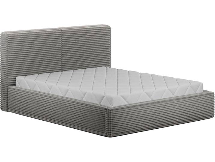 Kastenbett ELTAP PESILLO 140x200cm cord-stoff hellgrau