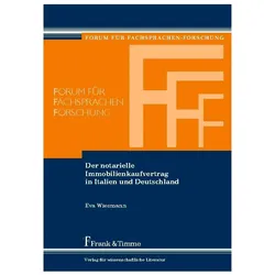 Der notarielle Immobilienkaufvertrag in Italien und Deutschland, Fachbücher von Eva Wiesmann
