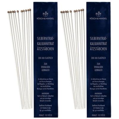 SILBERNITRAT-Kaliumnitr.Ätzstäb.Ätzstift 200mm el. 2x 2x10 St Stäbchen