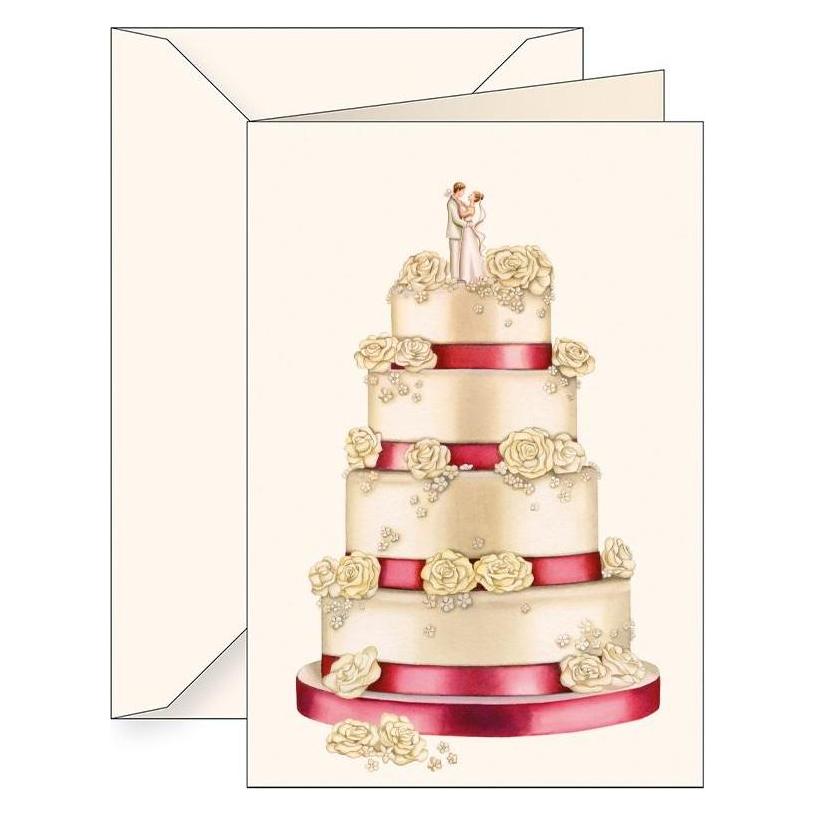 Teka B6 Karte + Umschlag 5823 Hochzeitstorte Junges Paar (47997571)
