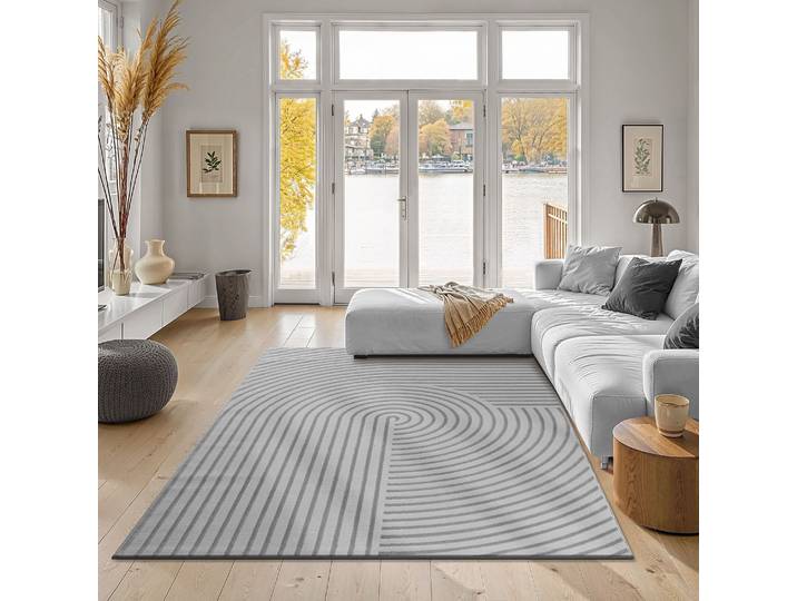 the carpet Knight rechteckig 12 mm Höhe moderner Wohnzimmer Teppich elegant glänzender Flor