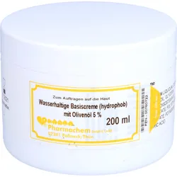 Wasserhaltige Basiscreme(hydrophob)mit 5%olivenöl 200 G