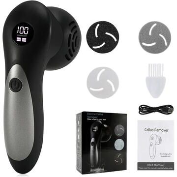 Uplift Essentials Precision Electric Power Callus Remover & Heel Restorer black