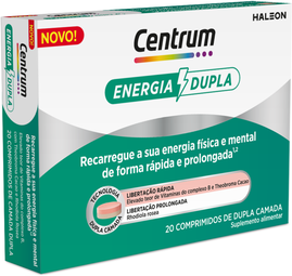 Centrum Energia Dupla Libertação Rápida 20 comprimidos