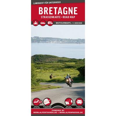 MoTourMaps Bretagne Auto- und Motorradkarte 1:300.000, Sonstige von , MoTourMedia, 978-3-939997-60-3