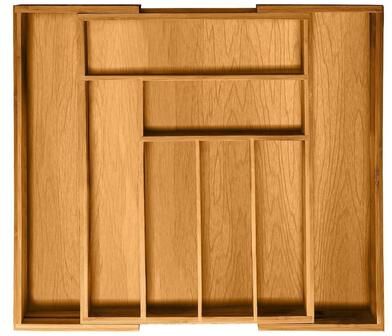 Belmint Expandable Silverware Organizer - Bamboo Kitchen Drawer Organizer, Utensil Holder - Drawer Organization and Storage