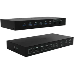 i-Tec USB-C KVM Dock PRO für bis zu 3 Geräte, Dual Video mit 2x Power Delivery max. 92W