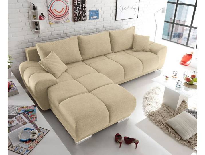 ED EXCITING DESIGN Ecksofa Anton, mit Schlaffunktion