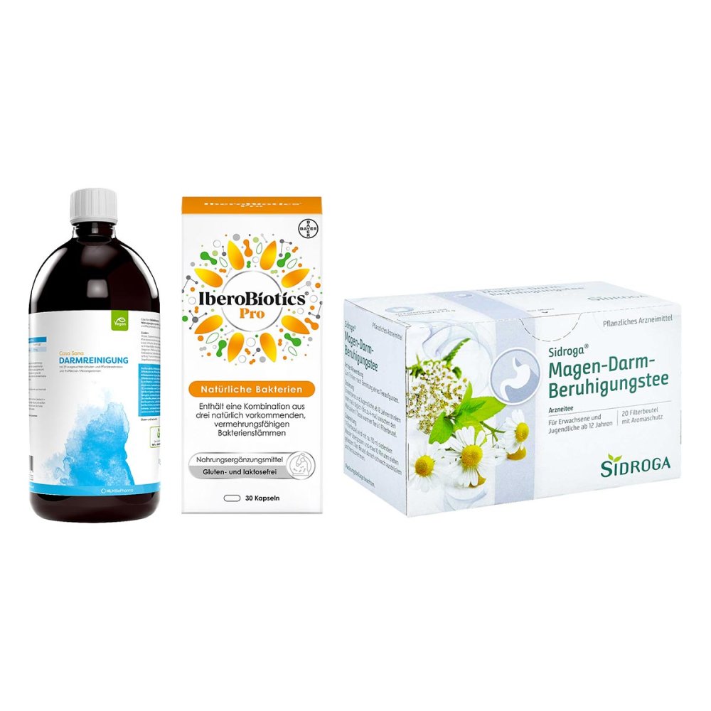 Casa Sana Darmreinigung + Iberobiotics Pro + Sidroga Magen-Darm- 08105227