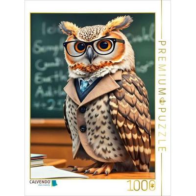 CALVENDO Puzzle Klug wie Eule | 1000 Teile Lege-Größe 64x48cm Foto-Puzzle für glückliche Stunden