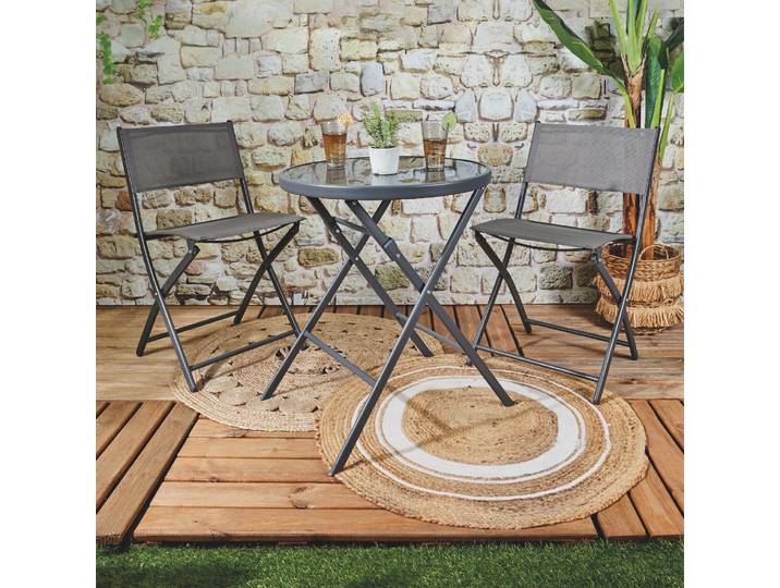 Table - HOME DECO FACTORY - Elba - Pliable - Grise