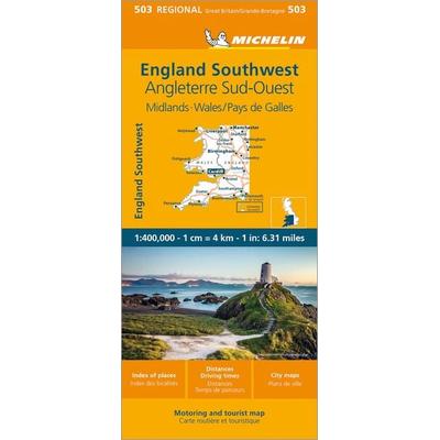 Michelin Wales, England Süd-West, Midlands, Karte von Michelin, Michelin, 978-2-06-726397-0