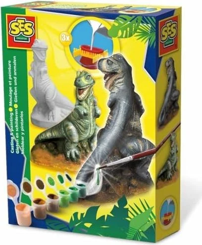 SES Kreativ-Set - Gießen und Anmalen - Dinosaurier