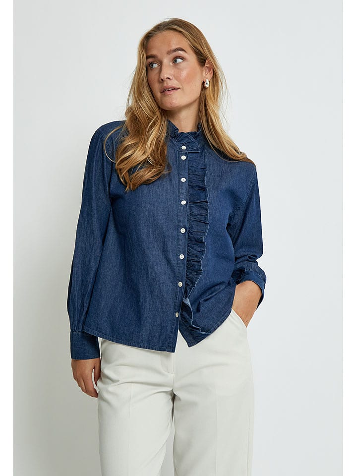 Peppercorn Jeansbluse in Dunkelblau - 40
