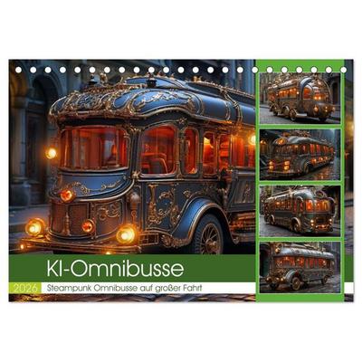 KI-Omnibusse (Tischkalender 2026 DIN A5 quer), CALVENDO Monatskalender