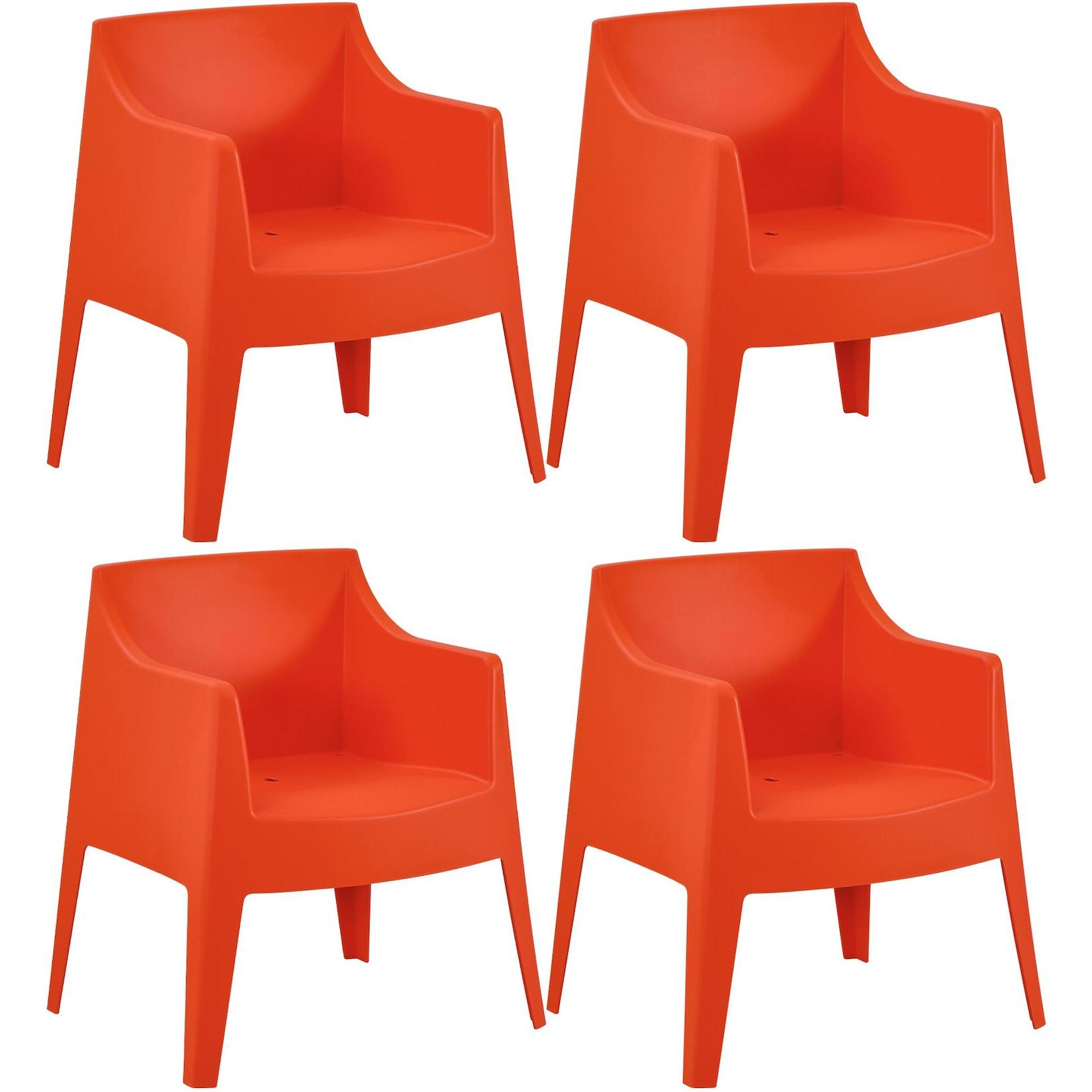 CLP 4er Set Stühle Bartal Farbe: orange