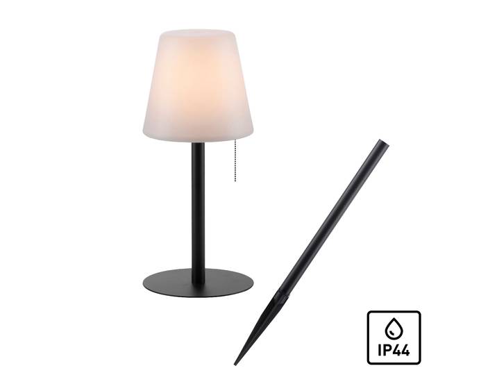 LED Außen-Tischleuchte JUST LIGHT KENO , schwarz, Ø:16,5cm, Leuchten, LED Außen-Tischleuchte, LED