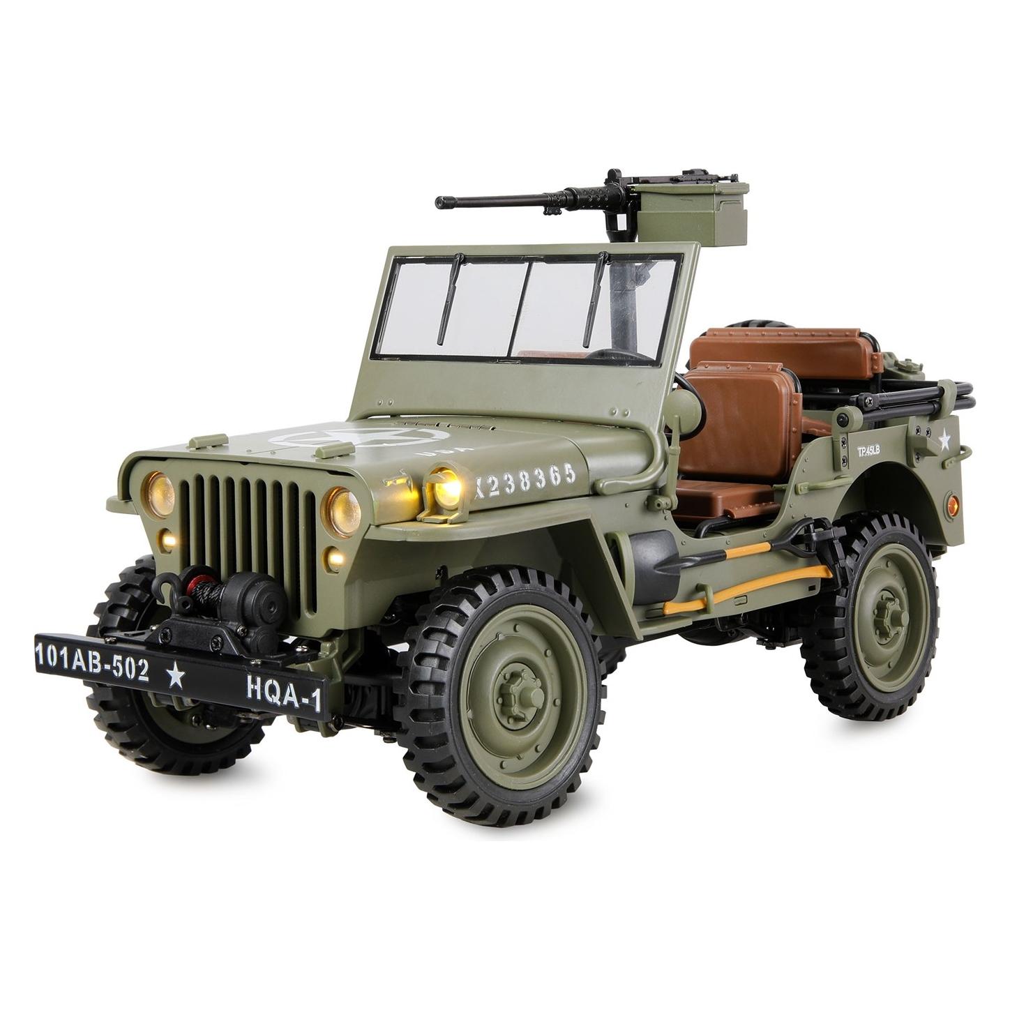 Amewi Jeep Willys MB Scale Crawler 4WD 1:14 RTR grün (RTR Ready-to-Run) (22737)