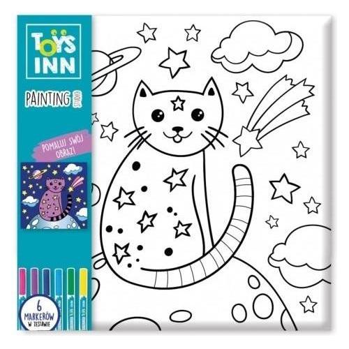 Stnux Malvorlage Katze mit STnux-Markern (STN8370)