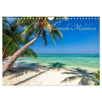 Malerische Malediven (Wandkalender 2027 DIN A4 quer), CALVENDO Monatskalender