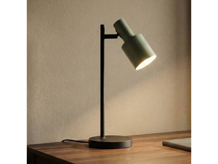 Ovelia Lampe de Table Green/Black - Lindby - Bureau / espaces de travail - Moderne - Métal - À ampoule unique