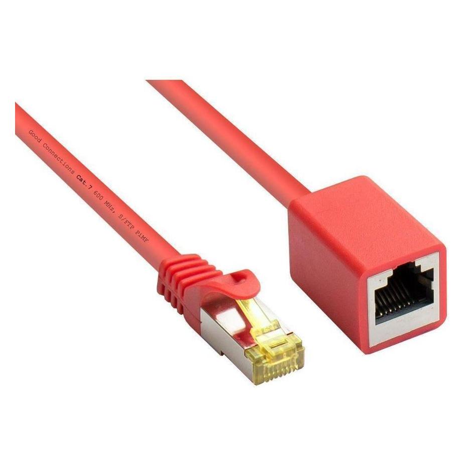 Varia SO-37021 - Patchkabelverlängerung, S/FTP, 2m, rot (S/FTP, CAT7, 2 m) (SO-37021)