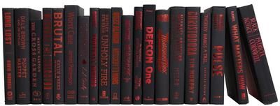 Booth & Williams Decorative Books - Onyx & Red Books - Black Books By The Foot