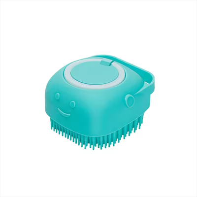 Youfap Market Multifunctional Silicone Bath Massage Brush For Dogs And Cats, Soft, Safety Brush For Bathing And Grooming Your Pets blue