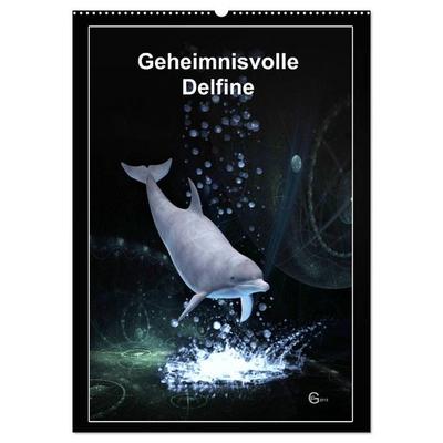 Geheimnisvolle Delfine (Wandkalender 2026 DIN A2 hoch), CALVENDO Monatskalender