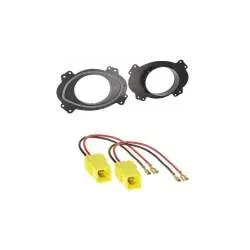 Lautsprechereinbauset Ringe + LSP Adapter für Isuzu D-Max ab 2012 165 mm Fron...