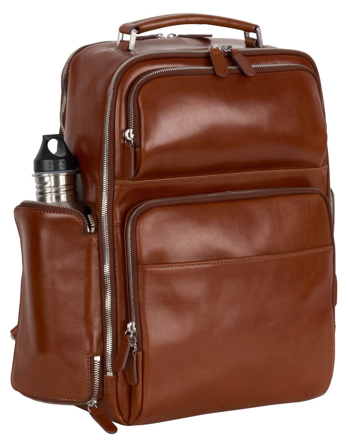 LEONHARD HEYDEN Rucksack Laptoprucksack Cambridge Bus Backpack Cognac braun