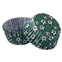 4x Zenker Papier-Muffinf. Fussball 50er P, Backform, Mehrfarbig