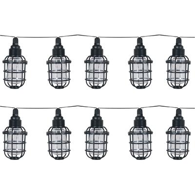 LUXFORM Lichterkette "Solar-Lichterkette Corsica Partybeleuchtung 10xLED", schwarz, Gesamtlänge 4,2m, Lichterketten, Aus Kunststoff gefertigt, Lichterkette