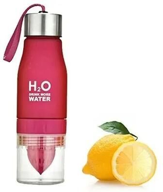 Uplift Essentials Fruit Infuser Water Bottle Sport Gourd Cup For Outdoor Hydration red