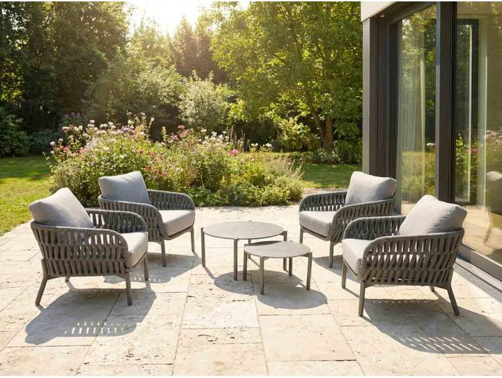 LC Garden Terrano Gartenmöbel-Set Dunkelgrau 6tlg.