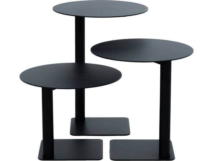 Beistelltisch SPINDER DESIGN SUNNY 50 , schwarz (schwarz, schwarz, schwarz, schwarz, schwarz, schwarz), B/H/T: 40cm x 50cm x 40cm, Tische, Beistelltisch, Beistelltisch aus Stahl